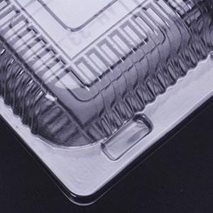 Pojemnik na żywność z kwadratowym zawieszeniem, plastikowe pojemniki na wywiezienie, jednorazowe pojemniki na sałatki, makaron 3