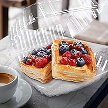 Jednorazowe plastikowe pojemniki z przejrzystymi pokrywkami 8