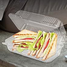 Jednorazowe plastikowe pojemniki z przejrzystymi pokrywkami 11