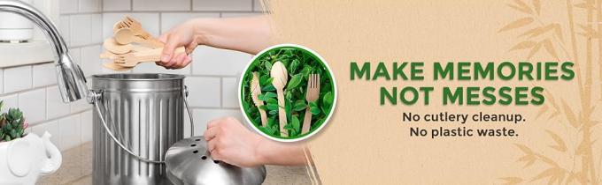 Make memories not messes no cutlery cleanup no plastic waste