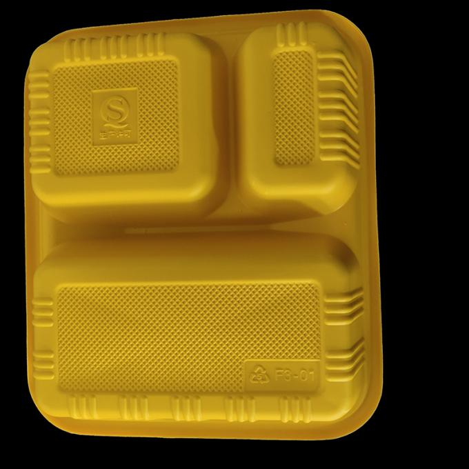 1000 ml prostokątne jednorazowe komory jednorazowe mikrofalówki pojemnik z jedzeniem na wynos 1