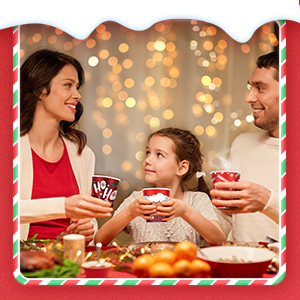 Świąteczne papierowe kubki do kawy z okładkami 12 oz Xmas jednorazowy kubek do imprezy choinka 5