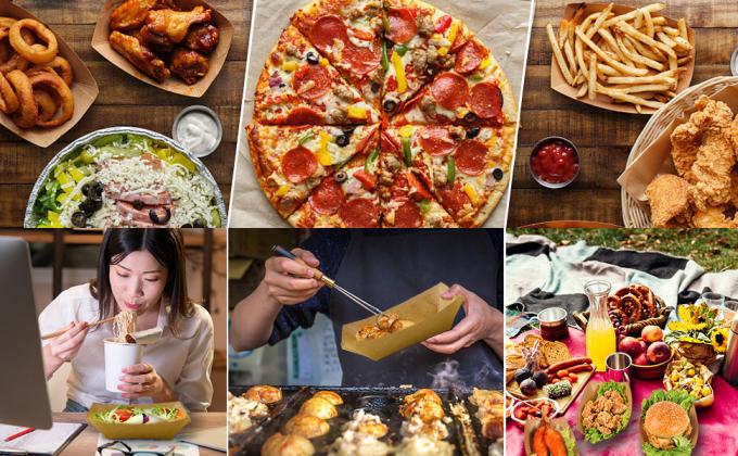 Kraft Paper Food Trays 