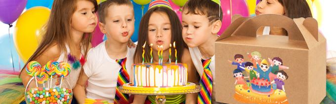 Brązowe pudełka z cukierkami Deser / przysmaki / Gable / Kraft Party Favorite Box, popcorn, zabawki, baby showers, urodziny 4