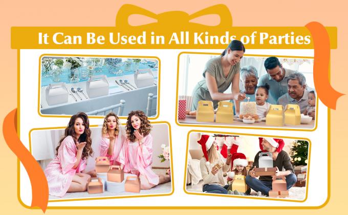 Pudełka z cukierkami, małe prezenty, pudełka z uchwytem, pudełka z deserami. 5