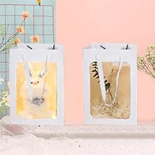 Torby z oknem 10x7x5 Torby prezentów na Dzień Matki propozycja cukierki prezent, imprezowe opakowanie prezentów 3