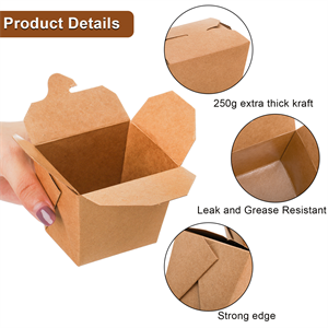 DEAYOU 100 Pack Mini Takeout Boxes Paper