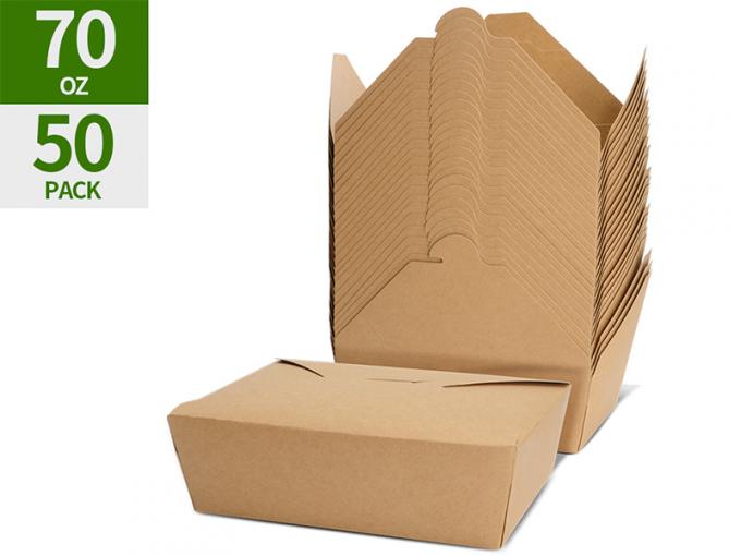70 oz take out boxes to go boxes large cardboard lunch box containers paper to go food boxes