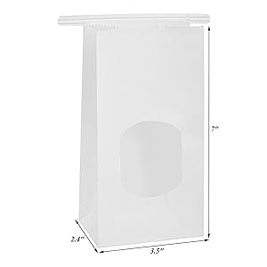  Bakery Bags with Clear Window