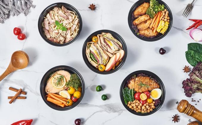 Round Meal Prep Containers with Lids Plastic Food Storage To Go Lunch Plan Box Disposable