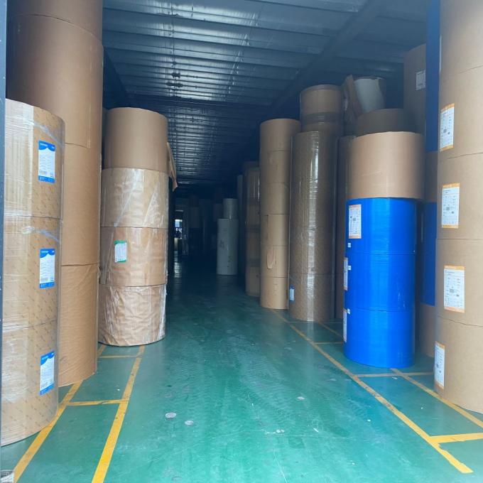 Fabryka Greaseproof Waterproof Single Double Wall PE powlekany Kraft Paper Roll Żywność Stopień surowiec do papierowej filiżanki 2