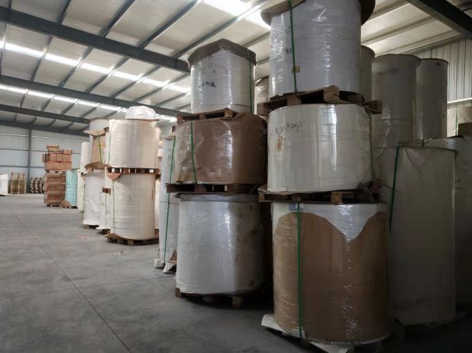 Fabryka Greaseproof Waterproof Single Double Wall PE powlekany Kraft Paper Roll Żywność Stopień surowiec do papierowej filiżanki 6