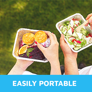 5x4?? 8x5.5?? Częstki do kropli Aluminiowa folia Pojemniki żywnościowe Jednorazowe Częstki do jedzenia z przejrzystymi pokrywami przyjazne dla środowiska i podlegające recyklingowi 5