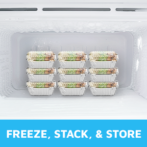 5x4?? 8x5.5?? Częstki do kropli Aluminiowa folia Pojemniki żywnościowe Jednorazowe Częstki do jedzenia z przejrzystymi pokrywami przyjazne dla środowiska i podlegające recyklingowi 9