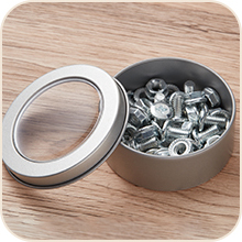 4 uncje Aluminiowe puszki 120 ml Śrubkowy nakrętki Metalowe puszki do przechowywania przypraw, cukierków, balsam do ust, świece 10