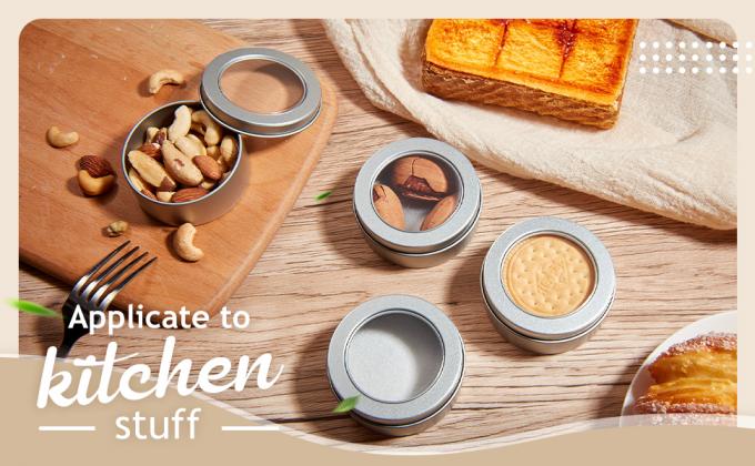 4 uncje Aluminiowe puszki 120 ml Śrubkowy nakrętki Metalowe puszki do przechowywania przypraw, cukierków, balsam do ust, świece 12