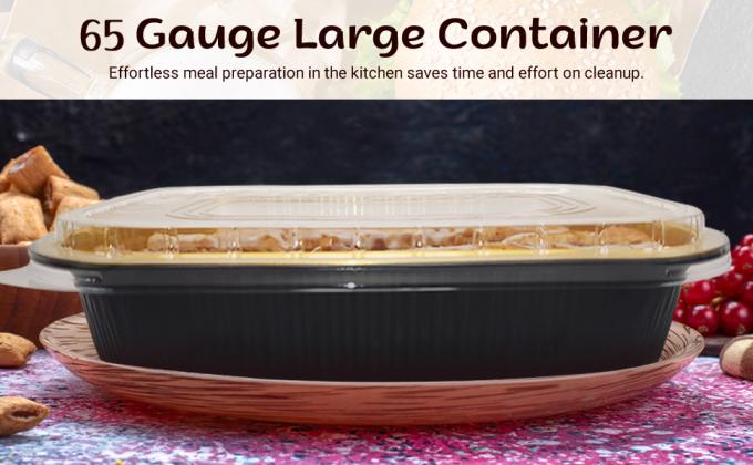 11x7 Inch Heavy Duty Pieczeniowe folia patelnie do domowych ciast i i przedszkola - Oven bezpieczny duży pojemnik patelny 2