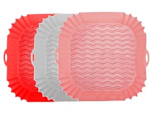 3pcs air fryer silicone pots