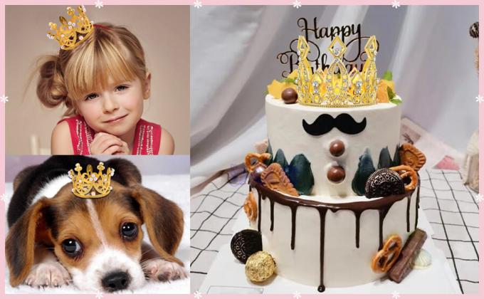 cake toppers & hair ornaments for children, dolls and pets