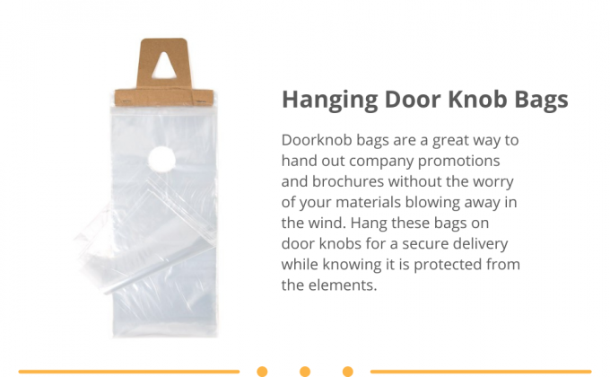 bags door plastic hanger bag clear knob hangers small hanging business packaging for doorknob