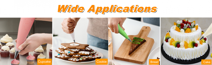 Jednorazowe worki z rurami, 18-calowe duże worki z ciastkami -100 sztuk, zapasy do dekoracji ciasta, fryzura, ciasteczka, ciastka 0