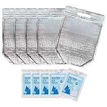 izolowany worek do lunchu z zamkiem i uchwytem, wielokrotnie używalne torby chłodnie i cieplne, torebka chłodniejsza, gorąca i zimna, idealna do kanapki 1