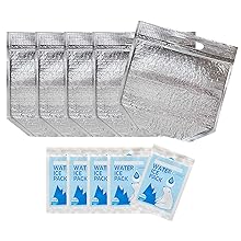 izolowany worek do lunchu z zamkiem i uchwytem, wielokrotnie używalne torby chłodnie i cieplne, torebka chłodniejsza, gorąca i zimna, idealna do kanapki 3