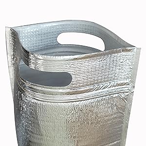 izolowany worek do lunchu z zamkiem i uchwytem, wielokrotnie używalne torby chłodnie i cieplne, torebka chłodniejsza, gorąca i zimna, idealna do kanapki 7