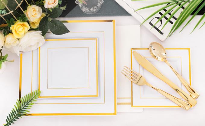 Gold Plastic Plates