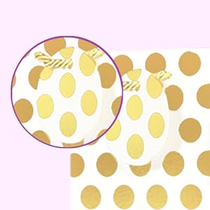 Metalowa folia Polka Dots Wińska torebka podarunkowa Masy papierowe z recyklingu Wińskie torebki z nosicielem Tote torebki podarunkowe, pakowanie prezentów na imprezy 3