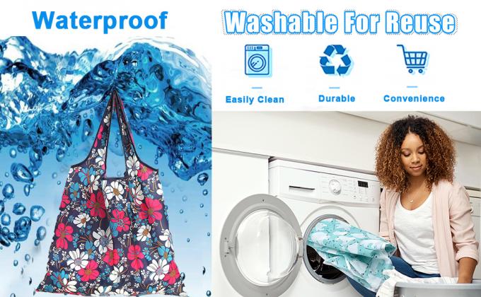 washable and waterproof reusable shopping bag
