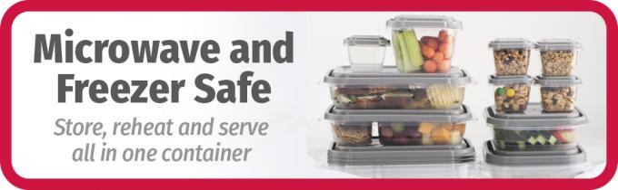 Microwave and Freezer Safe