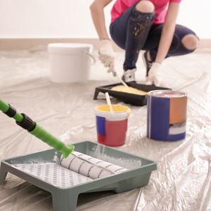 flooring placed protect splatters dust home renovations sanding 