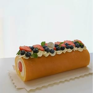 Clear Roll Cake Gable Boxes With Handle & Cake Boards, Transparent Plastic Gift Boxes，Easy Carrying Pastry Containers For Bakery Christmas Wedding, Size: 11&rdquo; X 4.3&rdquo; X 4&rdquo; 4